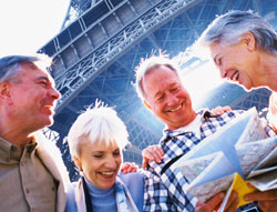 group of seniors in Paris